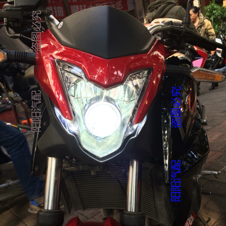 Yongyuan 350 hào YY350-9A xe máy xenon ống kính đèn pha lắp ráp sửa đổi thiên thần nguồn mắt bão - Đèn HID xe máy đèn pha xe máy siêu sáng